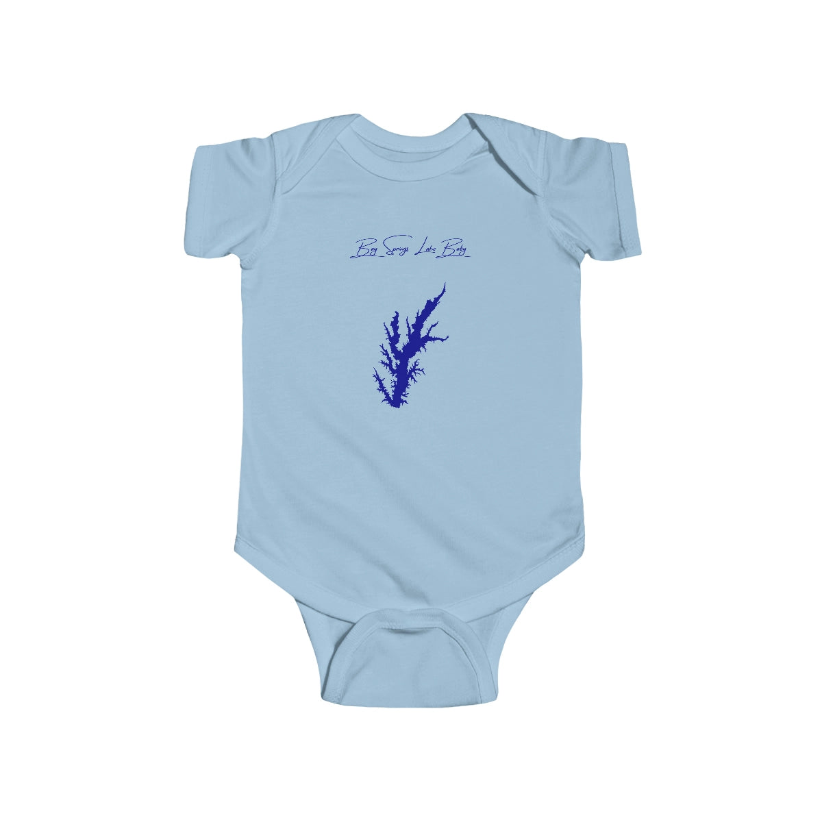 Mississippi  Bay  Springs  Lake  Onesie  front  position  view  from  front  light  blue.webp