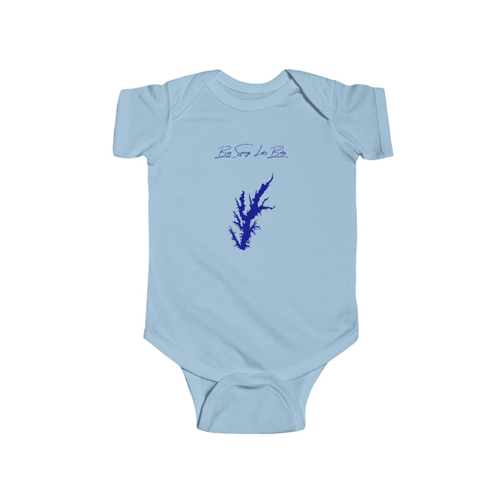 Mississippi  Bay  Springs  Lake  Onesie  front  position  view  from  front  light  blue.webp