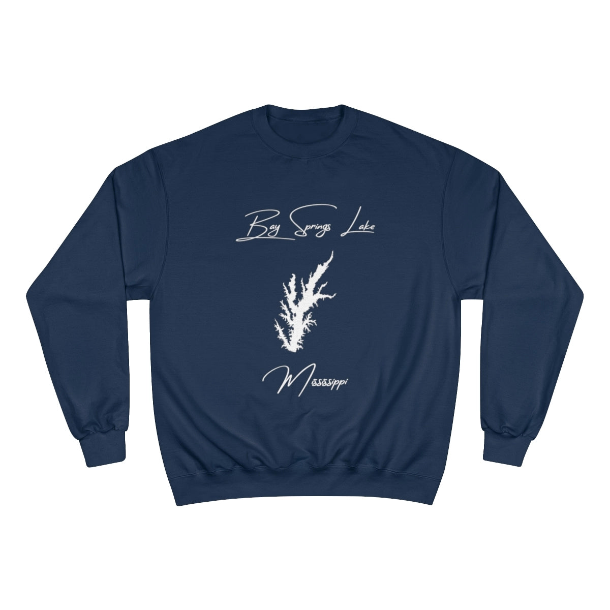 Mississippi  Bay  Springs  Lake  Sweatshirt  front  position  view  from  front  navy.webp