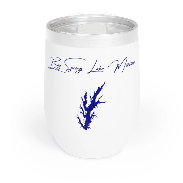 Mississippi  Bay  Springs  Lake  Wine  Tumbler  front  position  view  from  front  white.webp