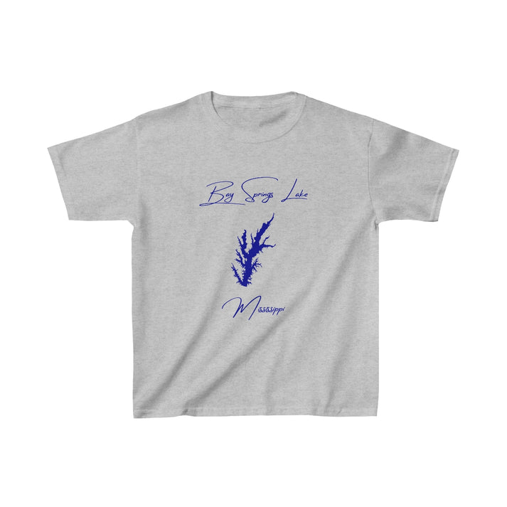 Mississippi  Bay  Springs  Lake  Youth  T-shirt  front  position  view  from  front  sport  grey.webp
