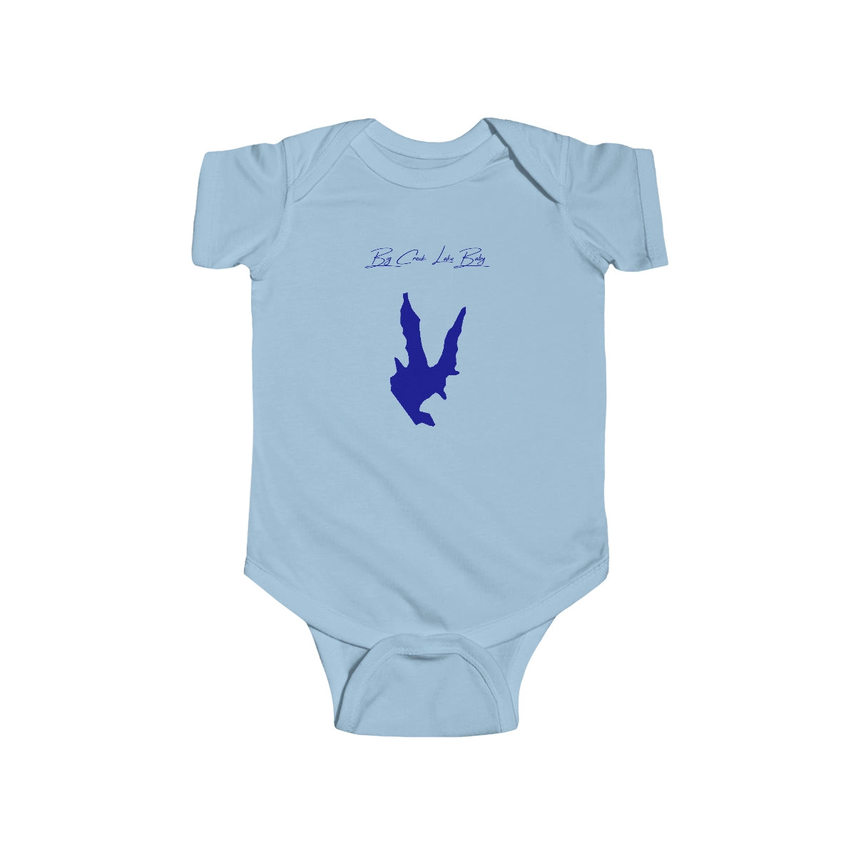 Mississippi  Big  Creek  Lake  Onesie  front  position  view  from  front  light  blue.webp