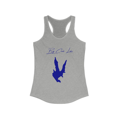 Mississippi  Big  Creek  Lake  Racerback-Tank  front  position  view  from  front  heather  grey.webp