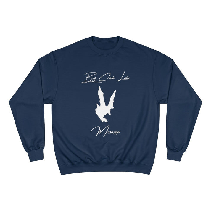 Mississippi  Big  Creek  Lake  Sweatshirt  front  position  view  from  front  navy.webp
