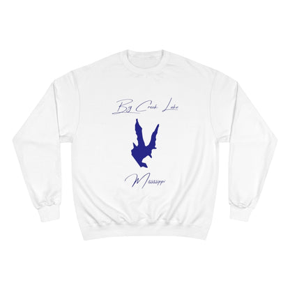 Mississippi  Big  Creek  Lake  Sweatshirt  front  position  view  from  front  white.webp