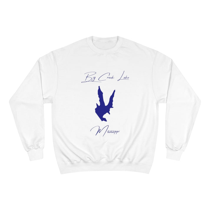 Mississippi  Big  Creek  Lake  Sweatshirt  front  position  view  from  front  white.webp