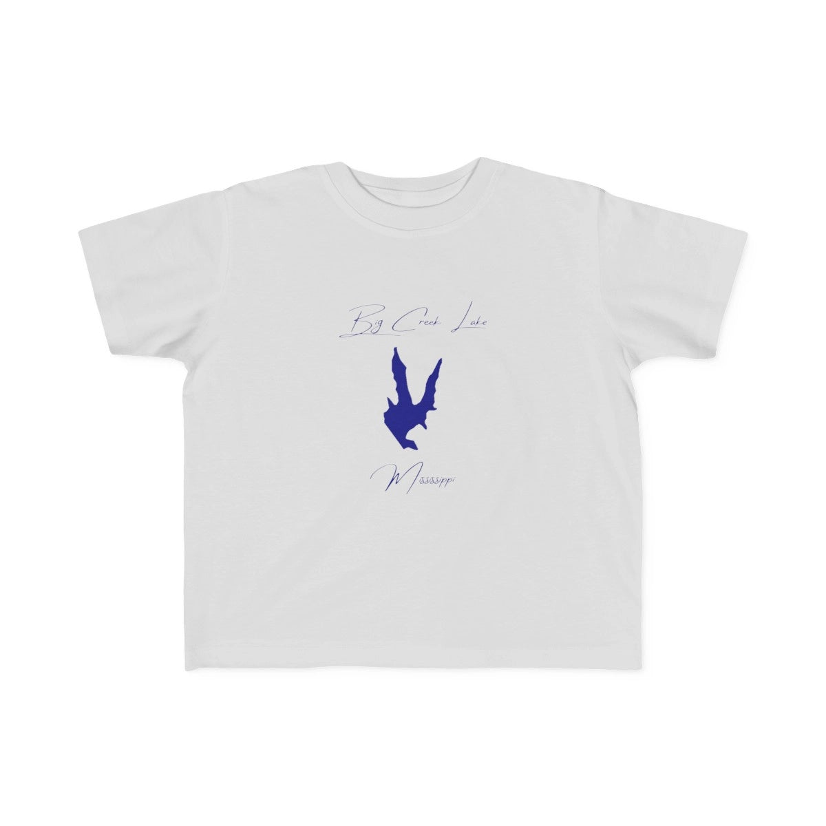 Mississippi  Big  Creek  Lake  Toddler  T-shirt  front  position  view  from  front  silver.webp
