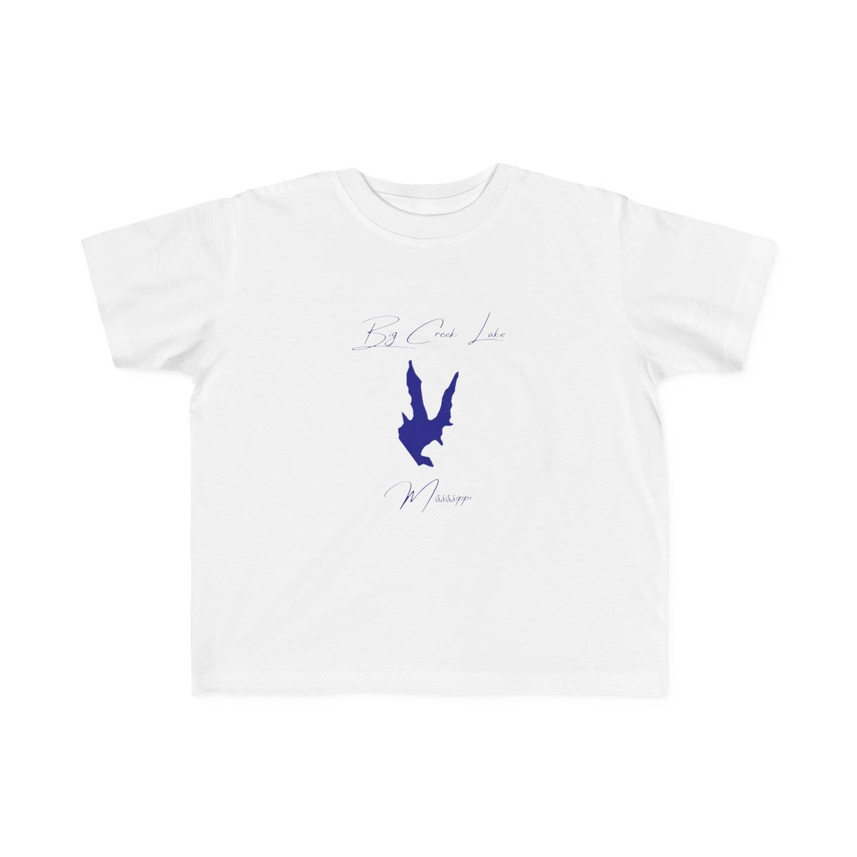 Mississippi  Big  Creek  Lake  Toddler  T-shirt  front  position  view  from  front  white.webp