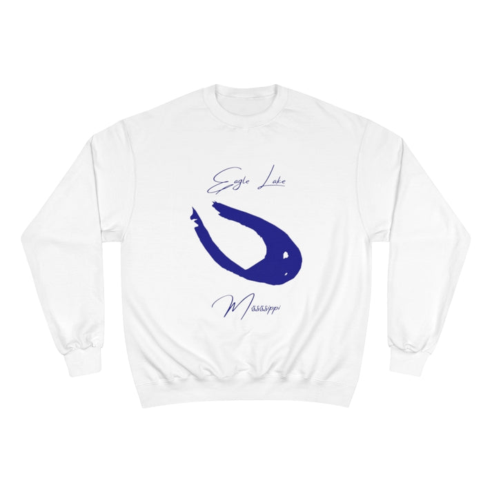 Mississippi  Eagle  Lake  Sweatshirt  front  position  view  from  front  white.webp