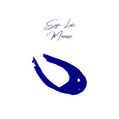 Mississippi  Eagle  Lake  Vinyl  Decal  other  position  view  from  front  4  x  6.webp