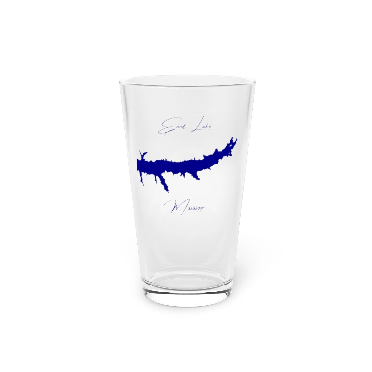 Mississippi  Enid  Lake  16oz  Pint  Glass  front  position  view  from  front  16oz.webp