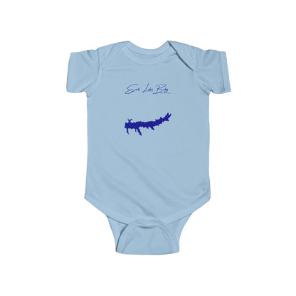 Mississippi  Enid  Lake  Onesie  front  position  view  from  front  light  blue.webp
