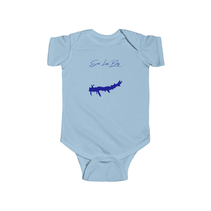 Mississippi  Enid  Lake  Onesie  front  position  view  from  front  light  blue.webp