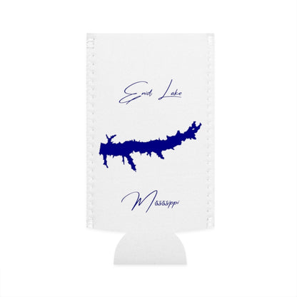 Mississippi  Enid  Lake  Slim  Can  Koozie  front  position  view  from  flat-front  white.webp