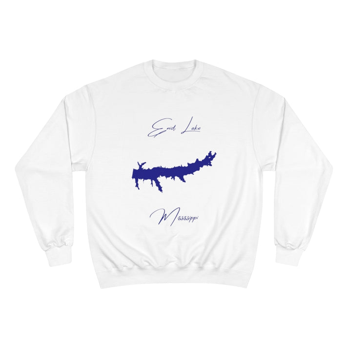 Mississippi  Enid  Lake  Sweatshirt  front  position  view  from  front  white.webp