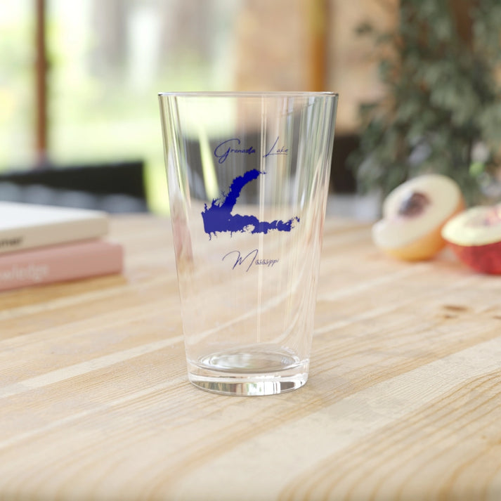 Mississippi  Grenada  Lake  16oz  Pint  Glass  front  position  view  from  context-2  16oz.webp