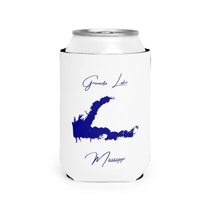Mississippi  Grenada  Lake  Can  Koozie  front  position  view  from  front-2  white.webp