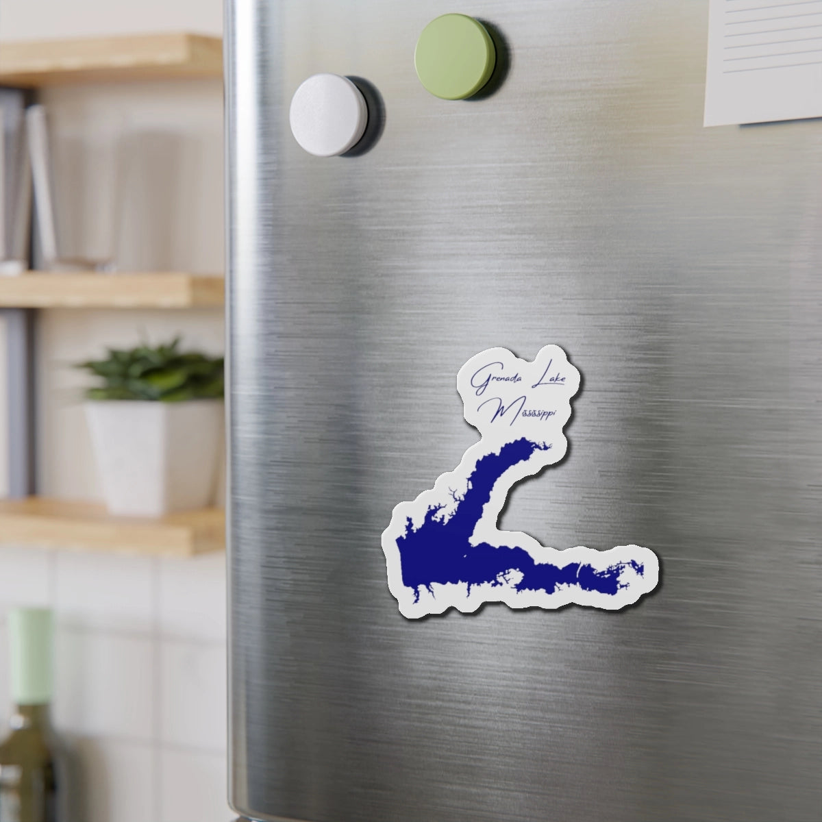 Mississippi  Grenada  Lake  Die  Cut  Magnet  front  position  view  from  context-2  4  x  4.webp