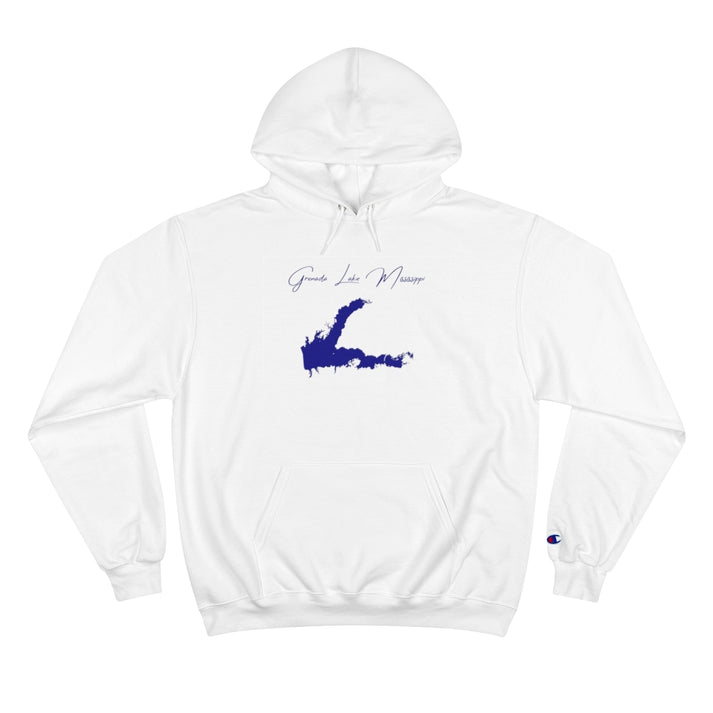 Mississippi  Grenada  Lake  Hoodie  front  position  view  from  front  white.webp