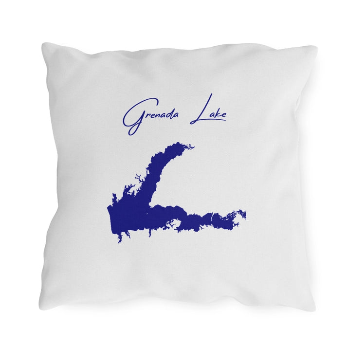 Mississippi  Grenada  Lake  Outdoor  Pillow  back  position  view  from  back  18  x  18.webp