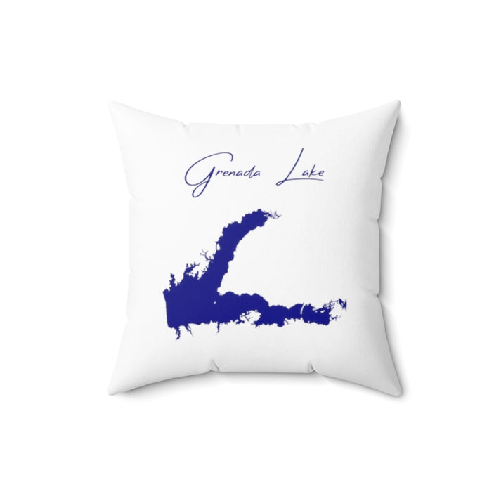 Mississippi  Grenada  Lake  Pillow  front  position  view  from  back  16  x  16.webp