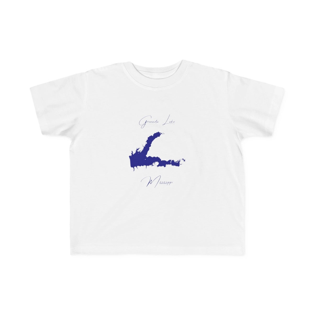 Mississippi  Grenada  Lake  Toddler  T-shirt  front  position  view  from  front  white.webp