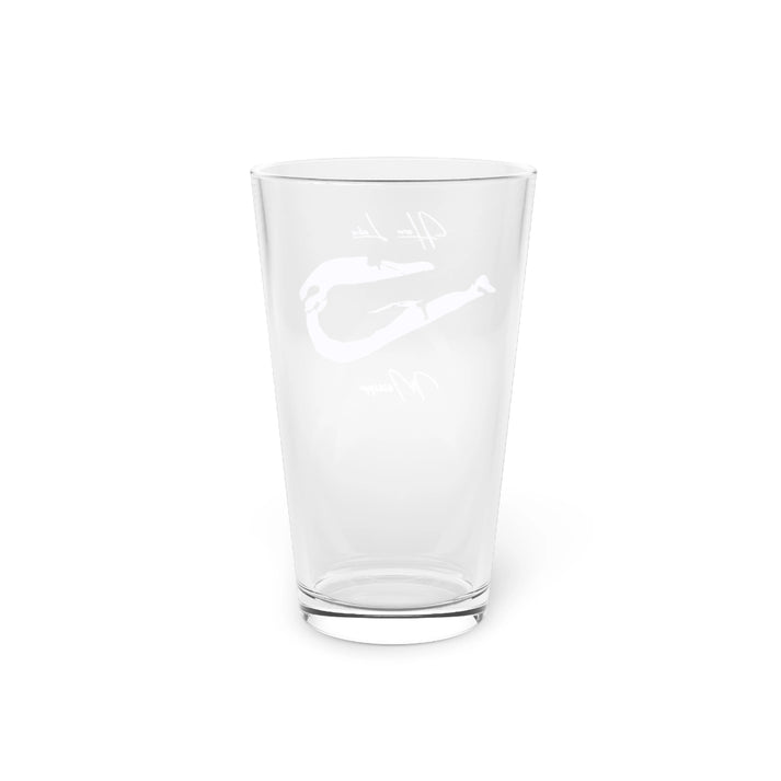 Mississippi  Horn  Lake  16oz  Pint  Glass  front  position  view  from  back  16oz.webp