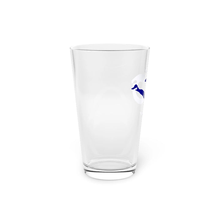 Mississippi  Horn  Lake  16oz  Pint  Glass  front  position  view  from  left  16oz.webp