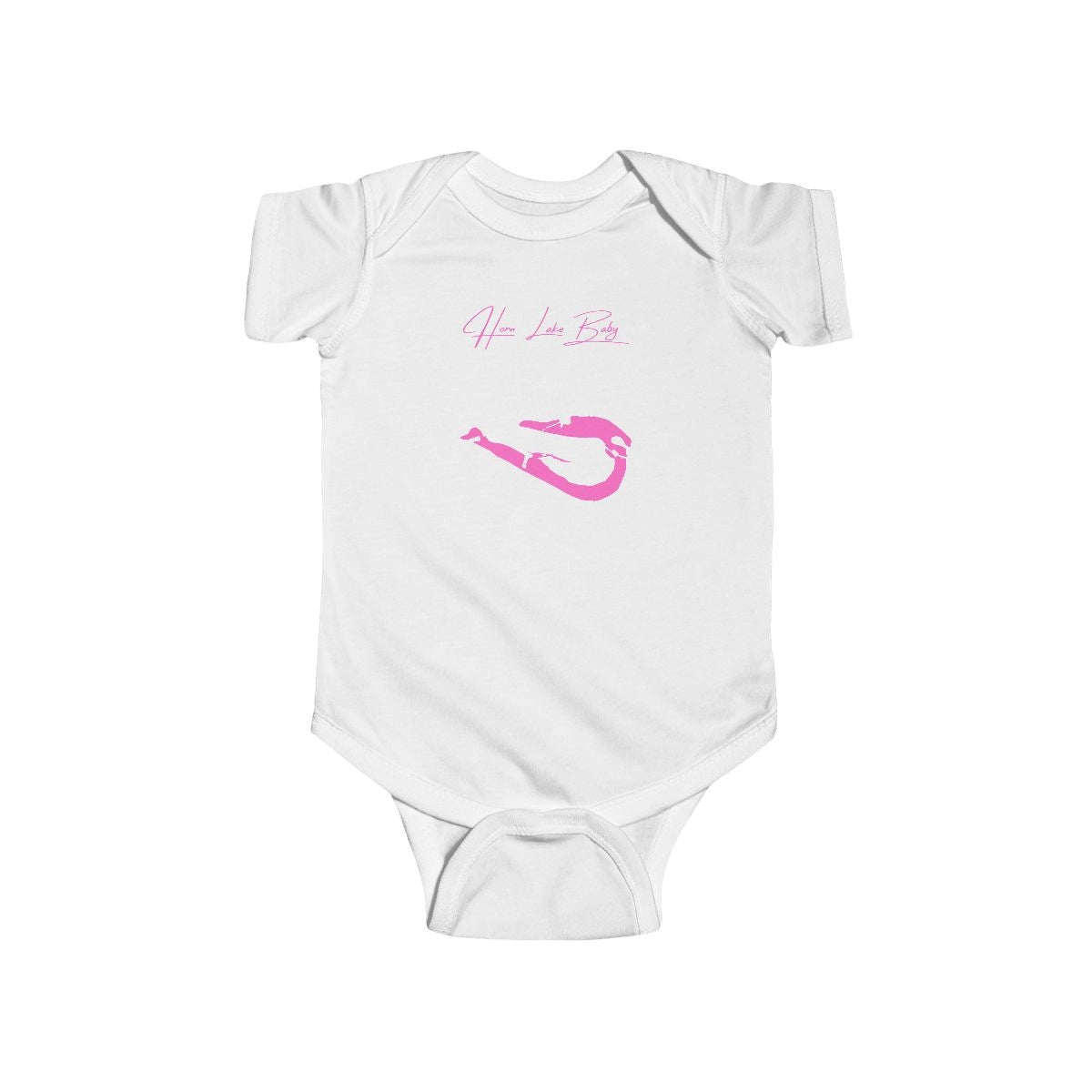 Mississippi  Horn  Lake  Onesie  front  position  view  from  front  white.webp