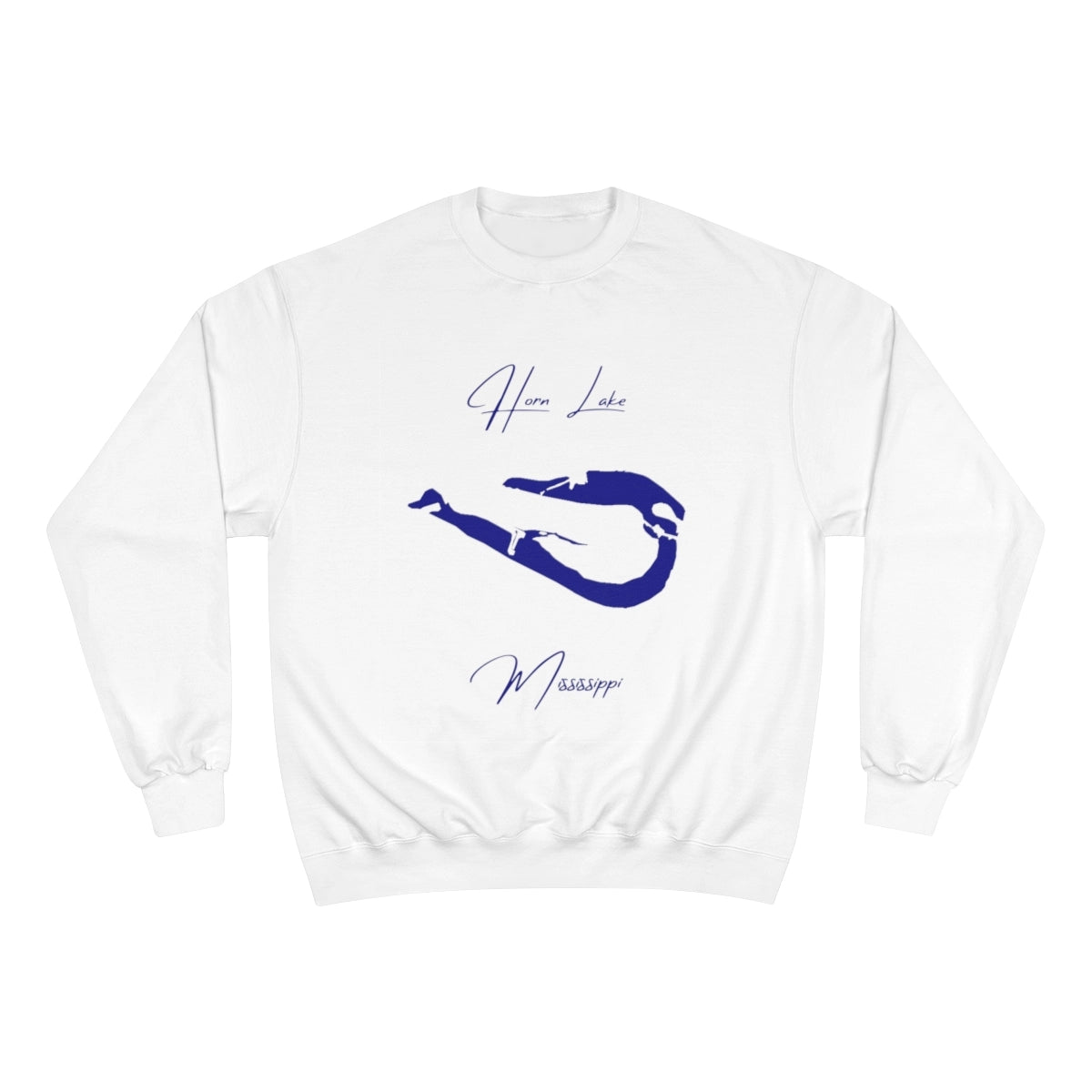 Mississippi  Horn  Lake  Sweatshirt  front  position  view  from  front  white.webp