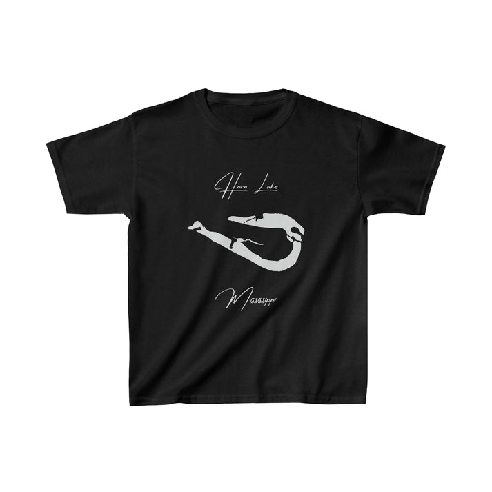 Mississippi  Horn  Lake  Youth  T-shirt  front  position  view  from  front  black.webp