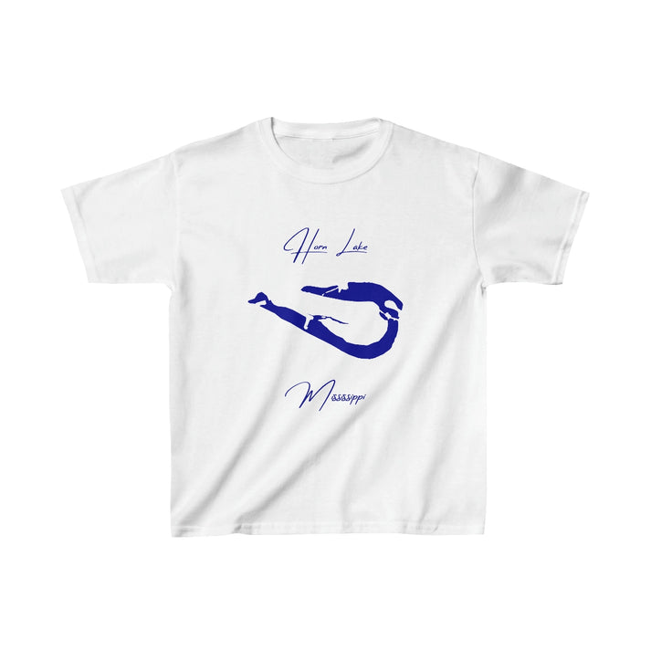 Mississippi  Horn  Lake  Youth  T-shirt  front  position  view  from  front  white.webp
