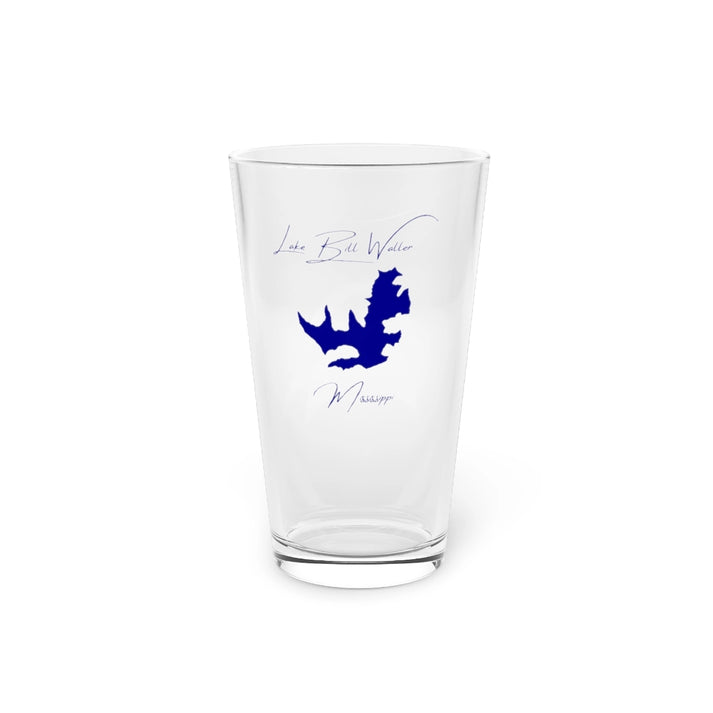 Mississippi  Lake  Bill  Waller  16oz  Pint  Glass  front  position  view  from  front  16oz.webp