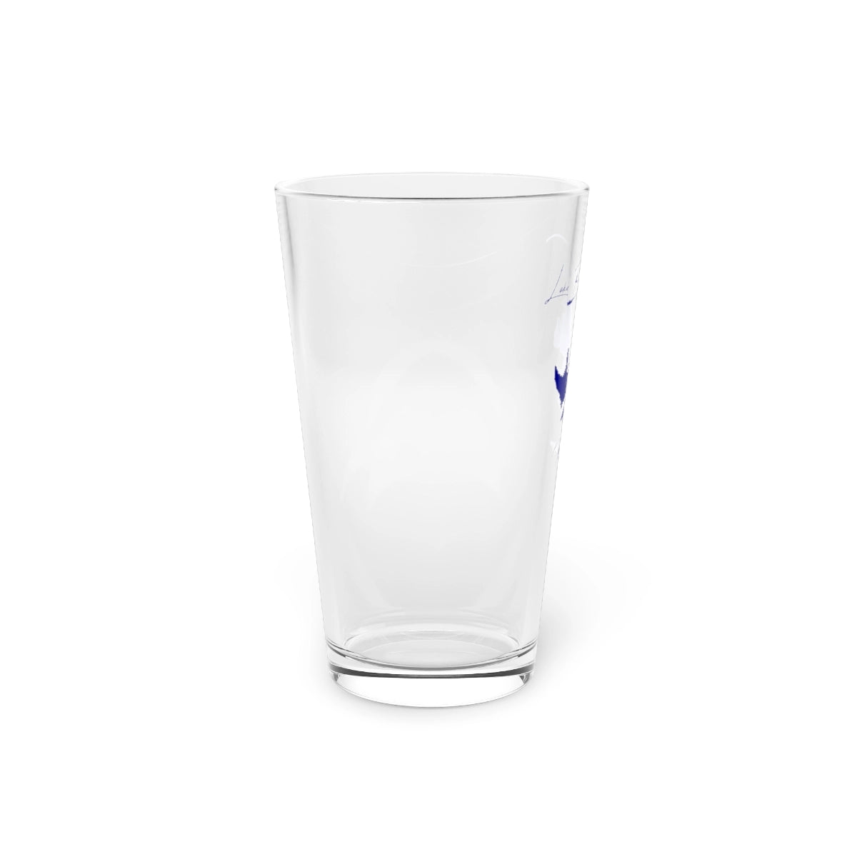 Mississippi  Lake  Bill  Waller  16oz  Pint  Glass  front  position  view  from  left  16oz.webp