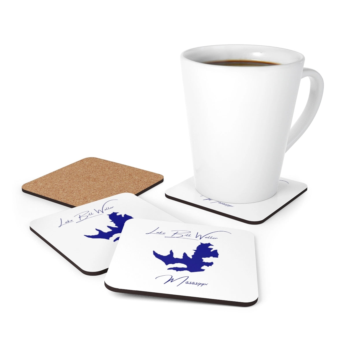 Mississippi  Lake  Bill  Waller  Coaster  Set  front  position  view  from  context-1  3.75  x  3.75.webp