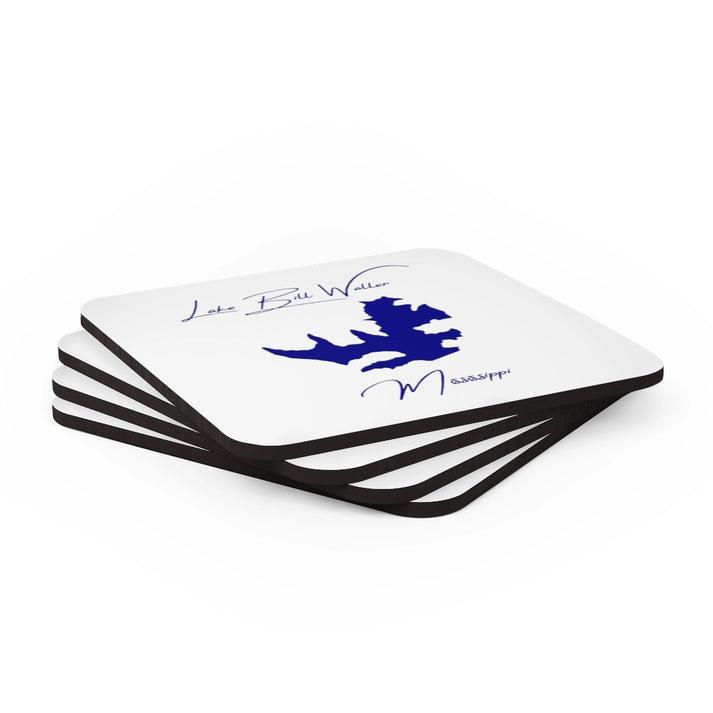 Mississippi  Lake  Bill  Waller  Coaster  Set  front  position  view  from  stacked  3.75  x  3.75.webp