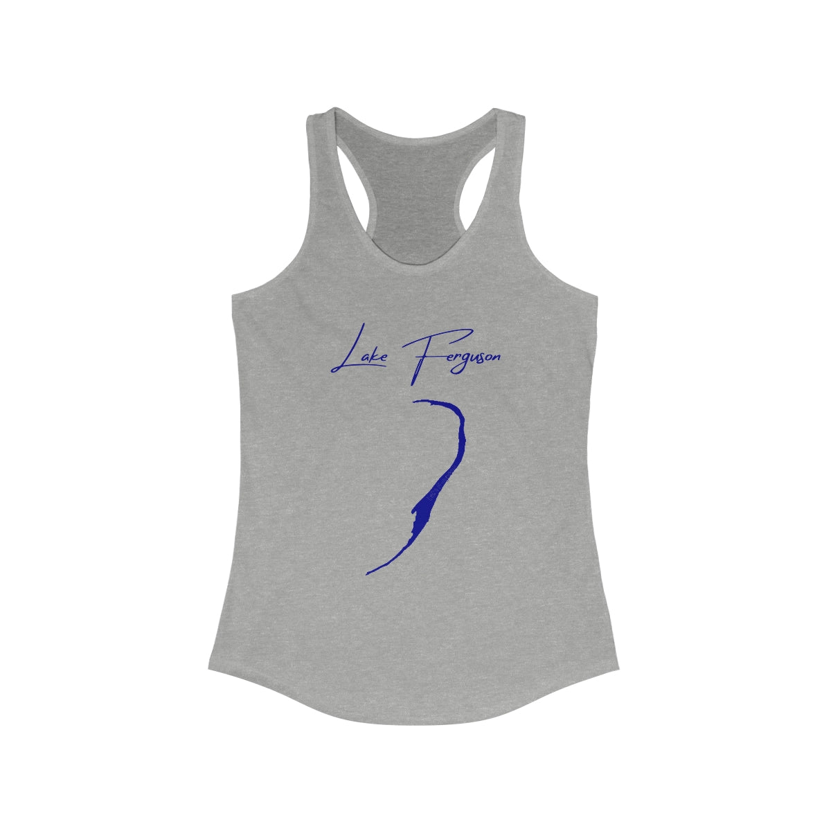 Mississippi  Lake  Ferguson  Racerback-Tank  front  position  view  from  front  heather  grey.webp