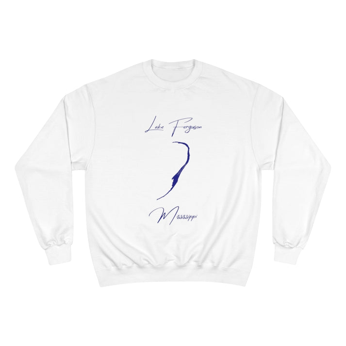 Mississippi  Lake  Ferguson  Sweatshirt  front  position  view  from  front  white.webp