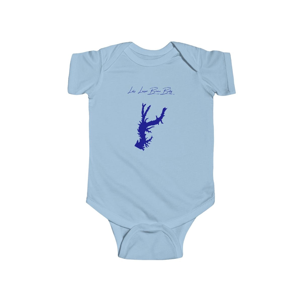 Mississippi  Lake  Lamar  Bruce  Onesie  front  position  view  from  front  light  blue.webp