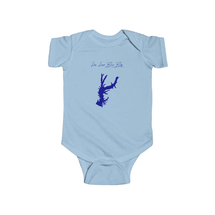 Mississippi  Lake  Lamar  Bruce  Onesie  front  position  view  from  front  light  blue.webp