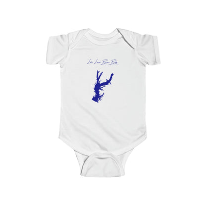 Mississippi  Lake  Lamar  Bruce  Onesie  front  position  view  from  front  white.webp