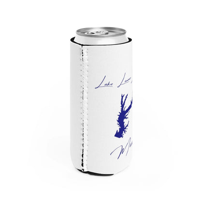 Mississippi  Lake  Lamar  Bruce  Slim  Can  Koozie  all  position  view  from  right  white.webp