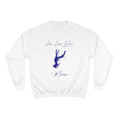 Mississippi  Lake  Lamar  Bruce  Sweatshirt  front  position  view  from  front  white.webp