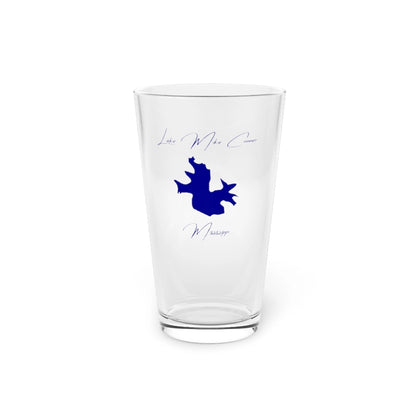 Mississippi  Lake  Mike  Conner  16oz  Pint  Glass  front  position  view  from  front  16oz.webp