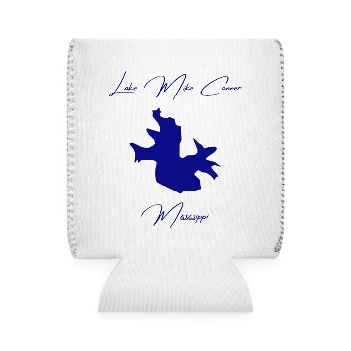 Mississippi  Lake  Mike  Conner  Can  Koozie  front  position  view  from  front-1  white.webp
