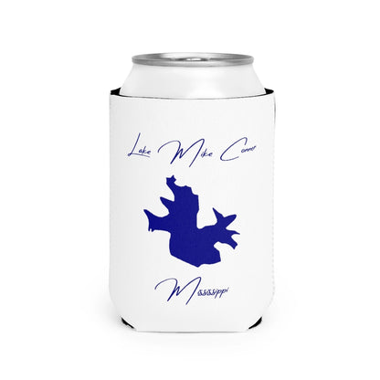 Mississippi  Lake  Mike  Conner  Can  Koozie  front  position  view  from  front-2  white.webp