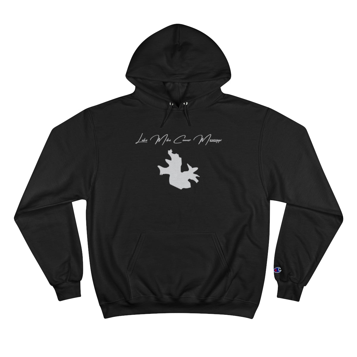 Mississippi  Lake  Mike  Conner  Hoodie  front  position  view  from  front  black.webp