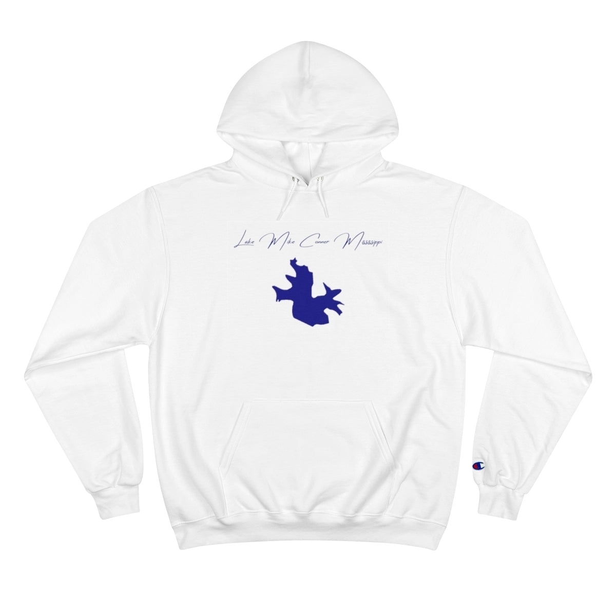Mississippi  Lake  Mike  Conner  Hoodie  front  position  view  from  front  white.webp