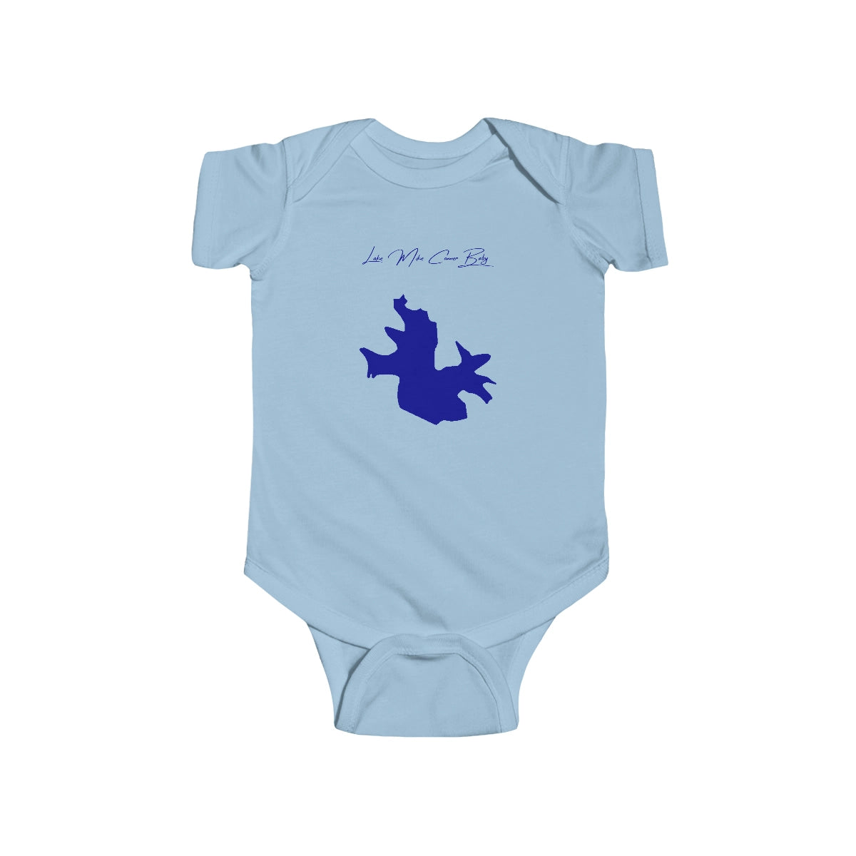 Mississippi  Lake  Mike  Conner  Onesie  front  position  view  from  front  light  blue.webp