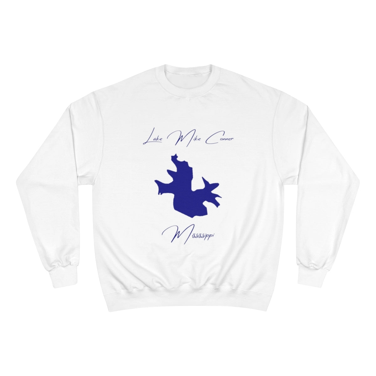 Mississippi  Lake  Mike  Conner  Sweatshirt  front  position  view  from  front  white.webp